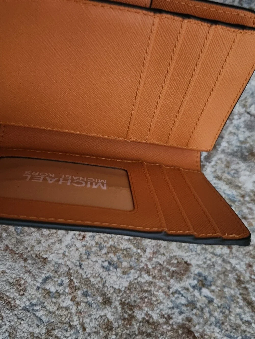 Michael Kors Orange Bifold Wallet